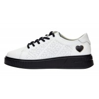 Marimea 41 Pantofi dama casual din piele naturala - Aisha Alb